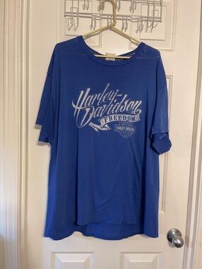 Harley-Davidson Royal Blue Short Sleeve Logo Tee vintage